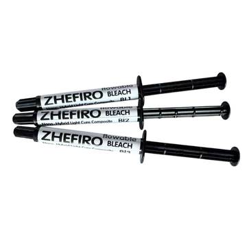Zhefiro Flow praxis kompozit fecskendőben, 3,5 g, BLEACH