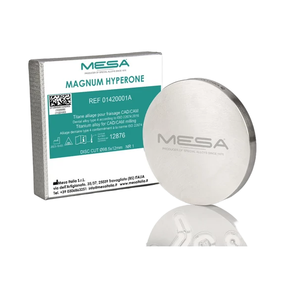 MAGNUM HYPERONE - Titánium tömb, peremes,  Ø98.5 - 25 mm, egyedi csomagolás - LM - MD