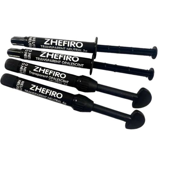 Zhefiro Flow praxis kompozit fecskendőben, 3 g, Transzparens és Opálos