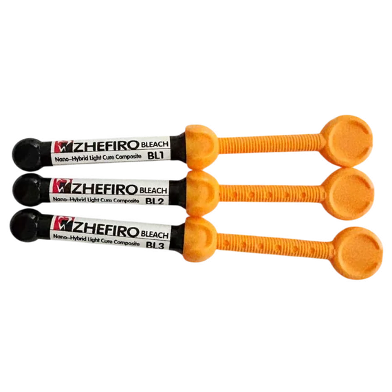 Zhefiro Paste praxis kompozit fecskendőben, 4 g, BLEACH
